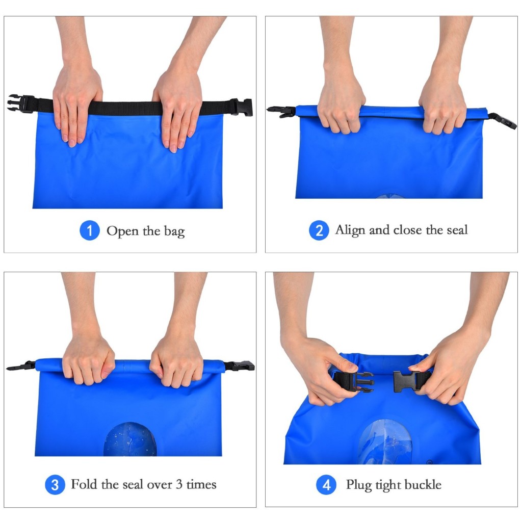 How to close a dry bag dry sack