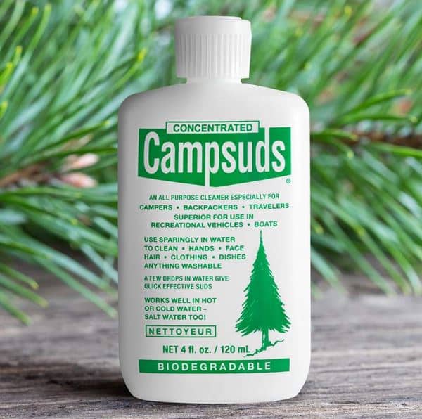 camping shower soap