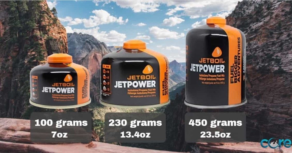 Camping Fuel Sizes Canisters