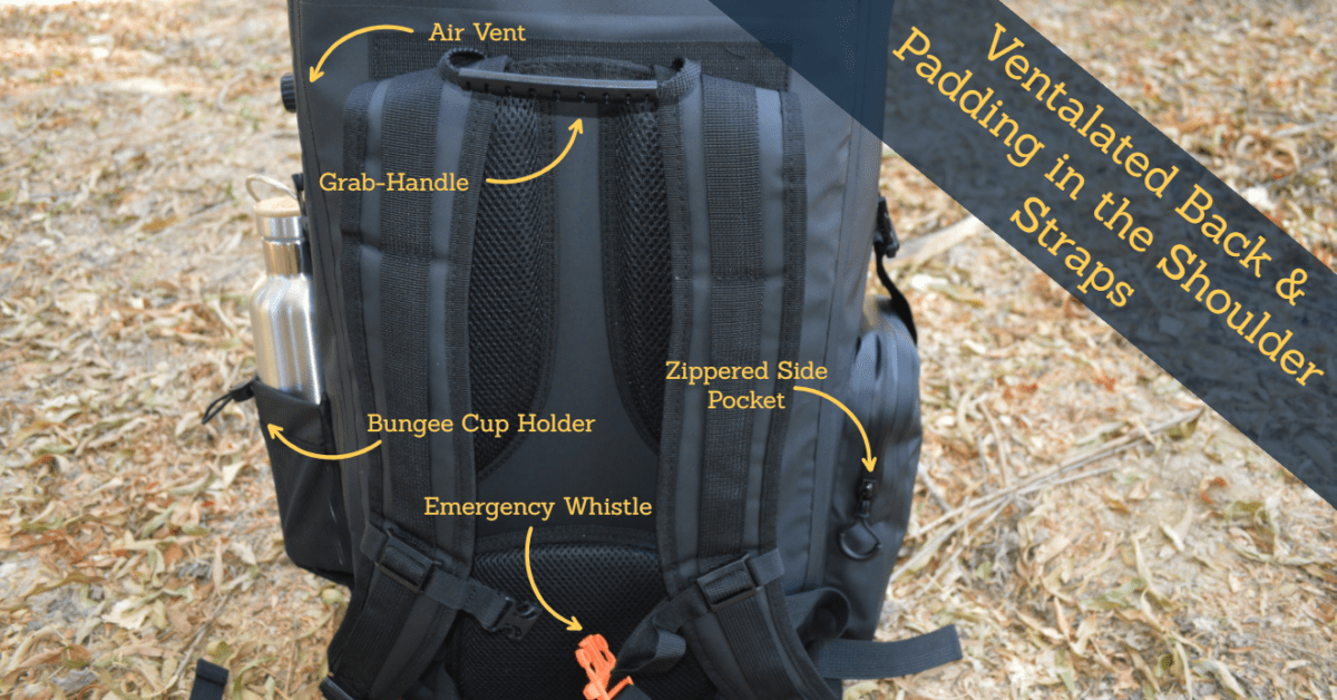 Air clearance vent backpack