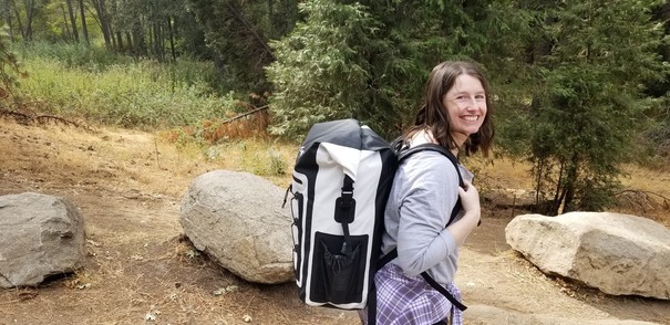 women hiking