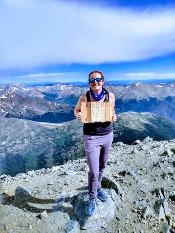 Torreys Peak hiking a 14er