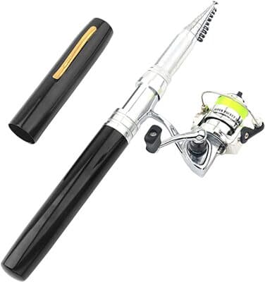 Lixada Pen Fishing Rod Reel Combo Set Premium Mini Pocket Collapsible Fishing Pole