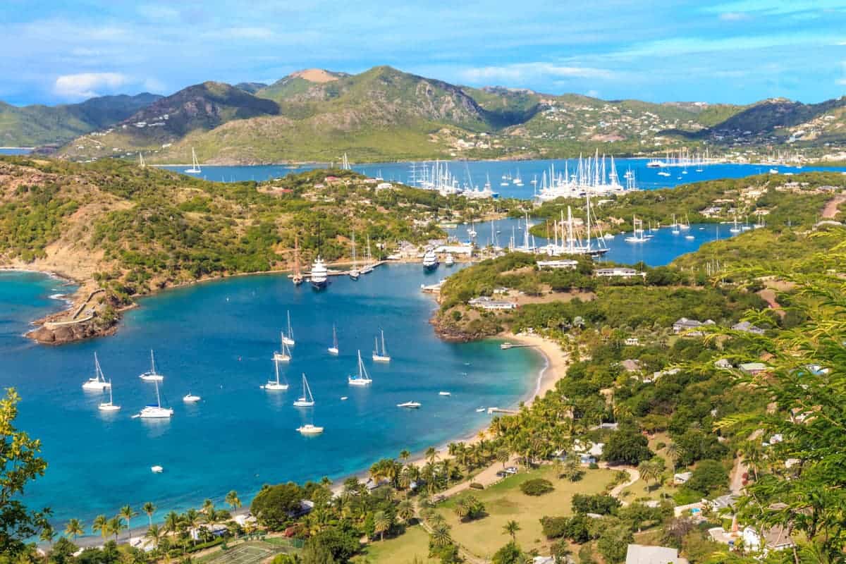 Antigua Bay Aerial View, Falmouth Bay.