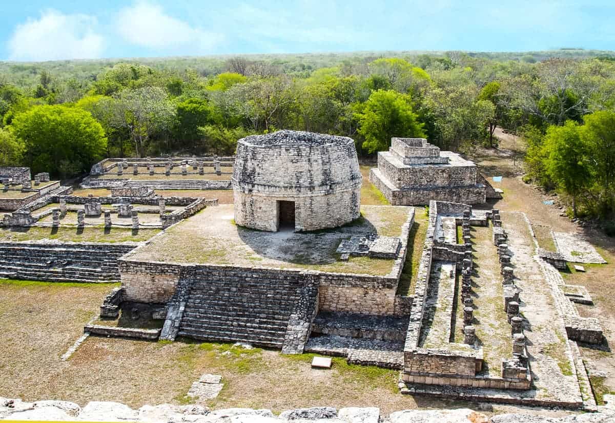 archeological mayan ruins.